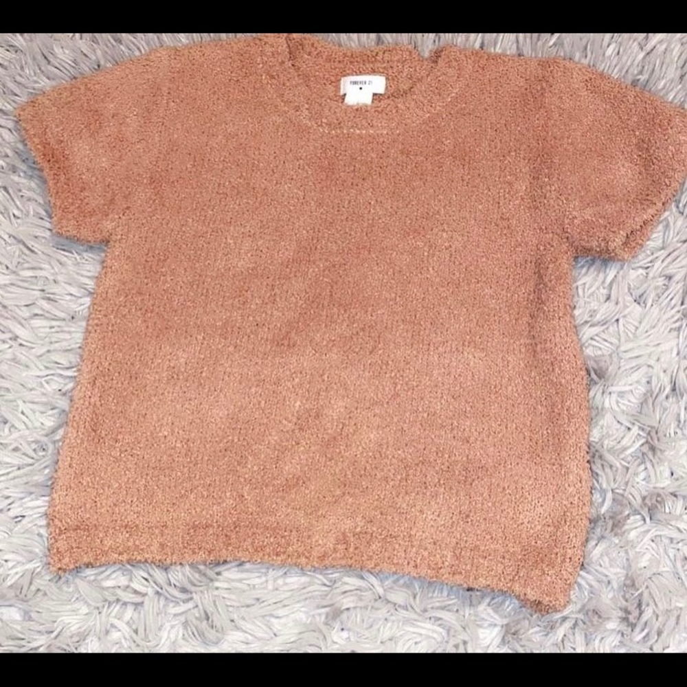 Fuzzy crop top